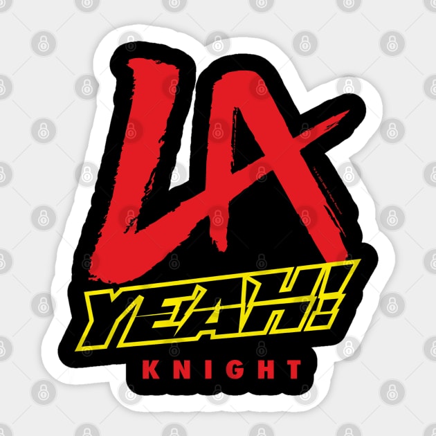 LA Knight Yeah Sticker by Holman